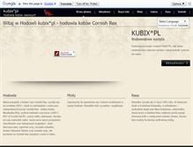 Tablet Screenshot of cornish-rex.pl